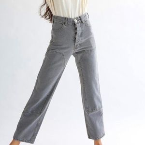 Jesse Kamm Patchfront Handy Pants charcoal denim